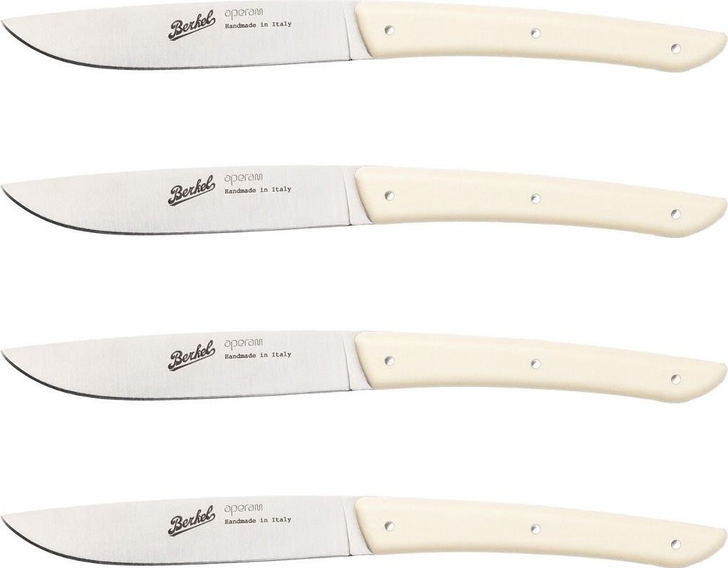 Color Set de 4 couteaux à steak cream