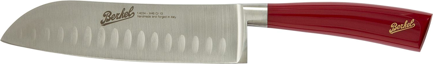 Elegance rouge - Couteau Santoku 18 cm