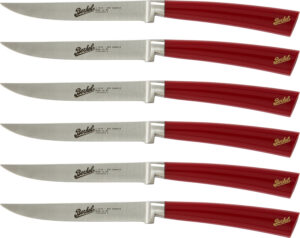 Elegance rouge - Ensemble de 6 couteaux à steak