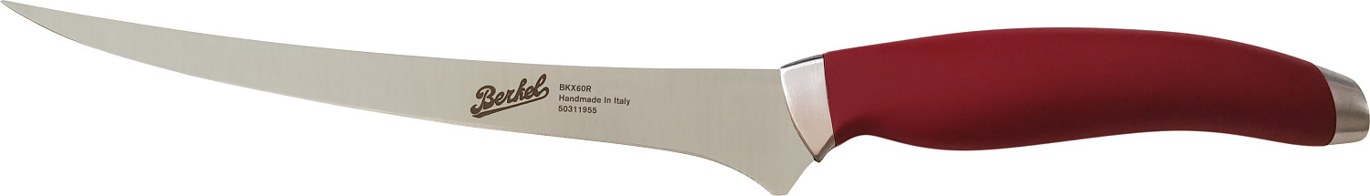 Teknica Couteau à filet 19 cm rouge