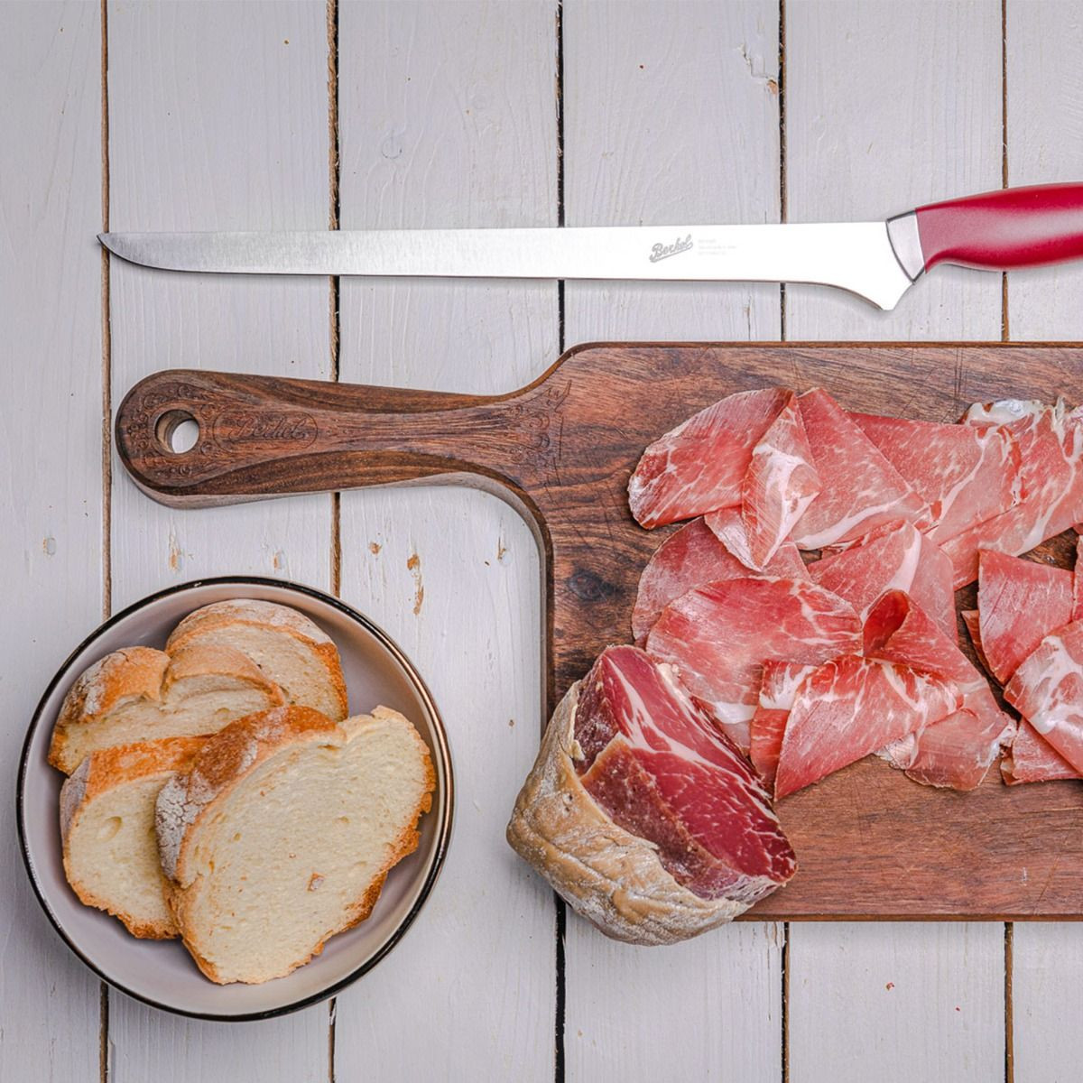 Teknica Couteau à Jambon 28 cm rouge – Image 3