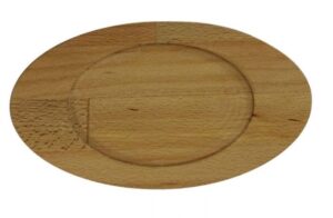 Plateau en bois pour Mini Marmite ovale 12x9 cm