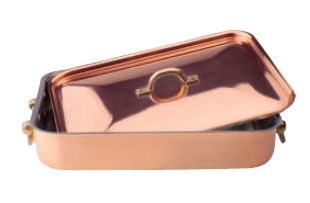 Rôtissoire cuivre étamé 34.3x23.7 cm