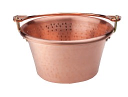 Pot à Polenta avec anse cuivre martelé Ø 24cm