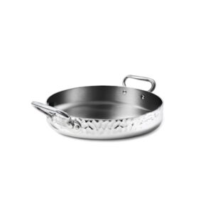 Poêle à Mijoter avec poignées en Alu-Inox Martelé Ø 24cm