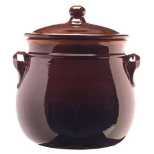 Marmite avec 2 poignées et couvercle Terracotta Ø 16 cm
